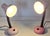 Vintage Adjustable Bedside Lamps with Pink Metal Housing from Kramer, 1980s, Set of 2 For Sale - Image 4 of 8