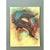 This captivating mid-century abstract expressionist oil painting on canvas commands immediate attention with its dynamic...