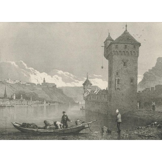 Early 19th Century After Prout, St Goar & Rheinfels Rhine View, Engraving, 1824 For Sale - Image 5 of 9