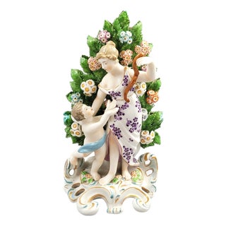 Chelsea Style Porcelain Venus and Cupid Figure from Samson Paris, 1860s For Sale