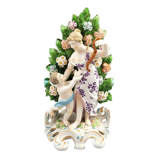 Chelsea Style Porcelain Venus and Cupid Figure from Samson Paris, 1860s For Sale