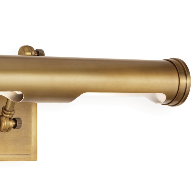 Regina Andrew Tate Picture Light, Medium in Natural Brass For Sale In Detroit - Image 6 of 8