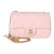 Pink Quilted Lambskin Heart Charm Mini Rectangular Flap Bag For Sale