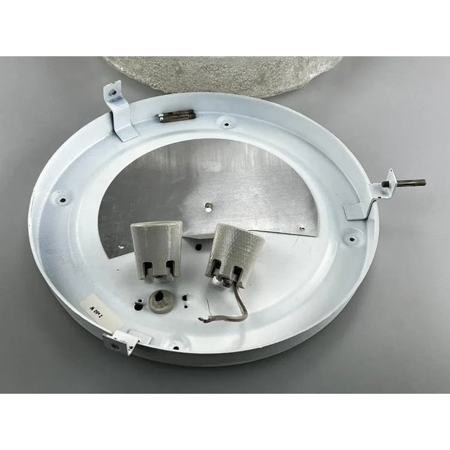 Mid-Century Modern Flush Mount in Ice Glass from Hillebrand, 1960s For Sale - Image 12 of 13