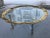 Mid-Century Modern Chrome X-Base Coffee Table Having Scalloped Brass Glass For Sale - Image 9 of 13