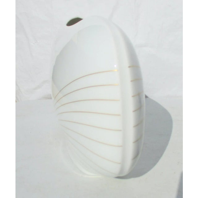 Mid-Century Modern Hutschenreuther Gold and White Porcelain Vase Vintage 1980s' For Sale - Image 3 of 10