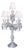 Collection Regina Table Lamp in Metal and Crystal by Jago For Sale