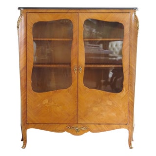 Vintage Display Case in Walnut For Sale