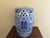 Blue Late 20th Century Blue and White Porcelain Chinoiserie Chinese Garden Stool or Side Table For Sale - Image 8 of 10