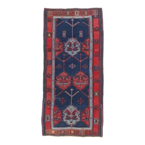 1890's Antique Caucasian Avar Kilim Rug - 04'11 X 10'03