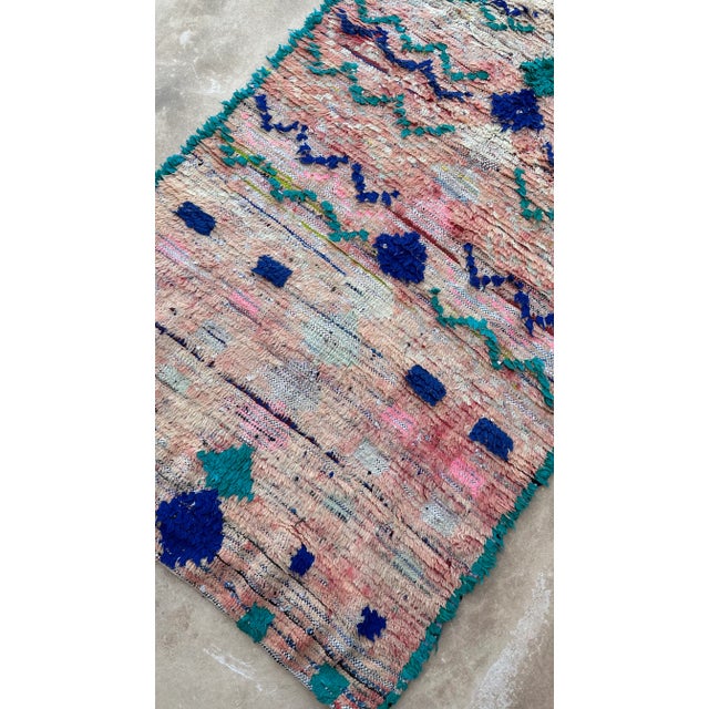1980s 1980s Handknotted Moroccan Rug - 3'9" X 7'10" Ft For Sale - Image 5 of 10