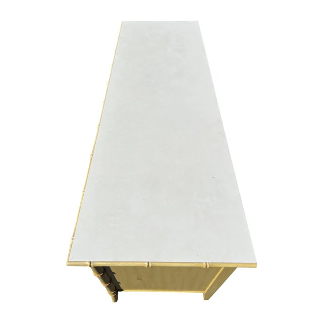 Vintage Faux Bamboo Dresser or Credenza Allegro by Thomasville For Sale - Image 9 of 10