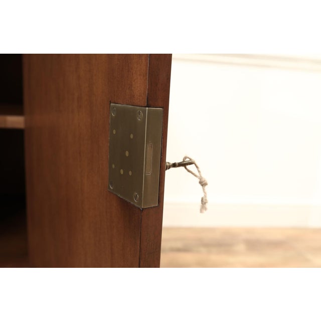 Flame Mahogany Regency Style Buffet, Federal-Style Side Cabinet With Four Doors by Jonathan Charles 494842-Mah For Sale - Image 10 of 17