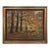 Framed Oil Painting on Canvas by Alphonse Van Beurden Jr. (1878–1962) 'Shepherd and Flock in Autumn Forest' For Sale