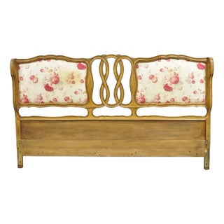 French Country Provincial Hollywood Regency Pretzel Scroll King Sz Bed Headboard For Sale
