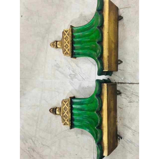Emerald Vintage Italian Wall Brackets, a Pair For Sale - Image 8 of 9