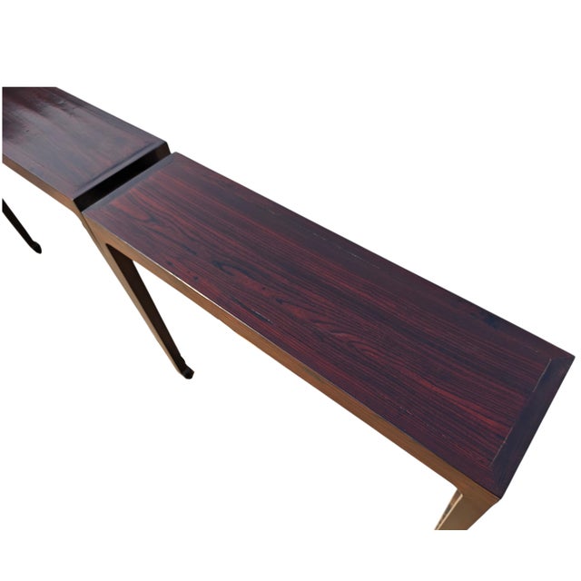 2000 - 2009 Pair Early 20th Century Slim Console Table For Sale - Image 5 of 5