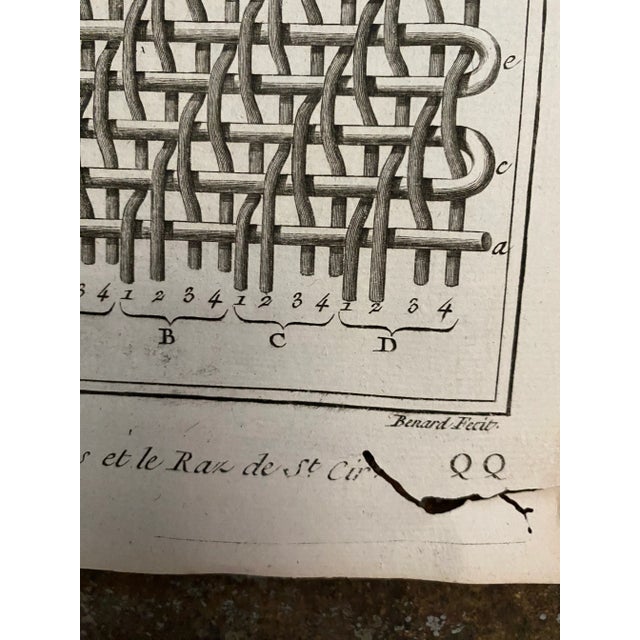 Antique 18th Century Silk Weaving Engravings - Set of 4 For Sale - Image 4 of 8