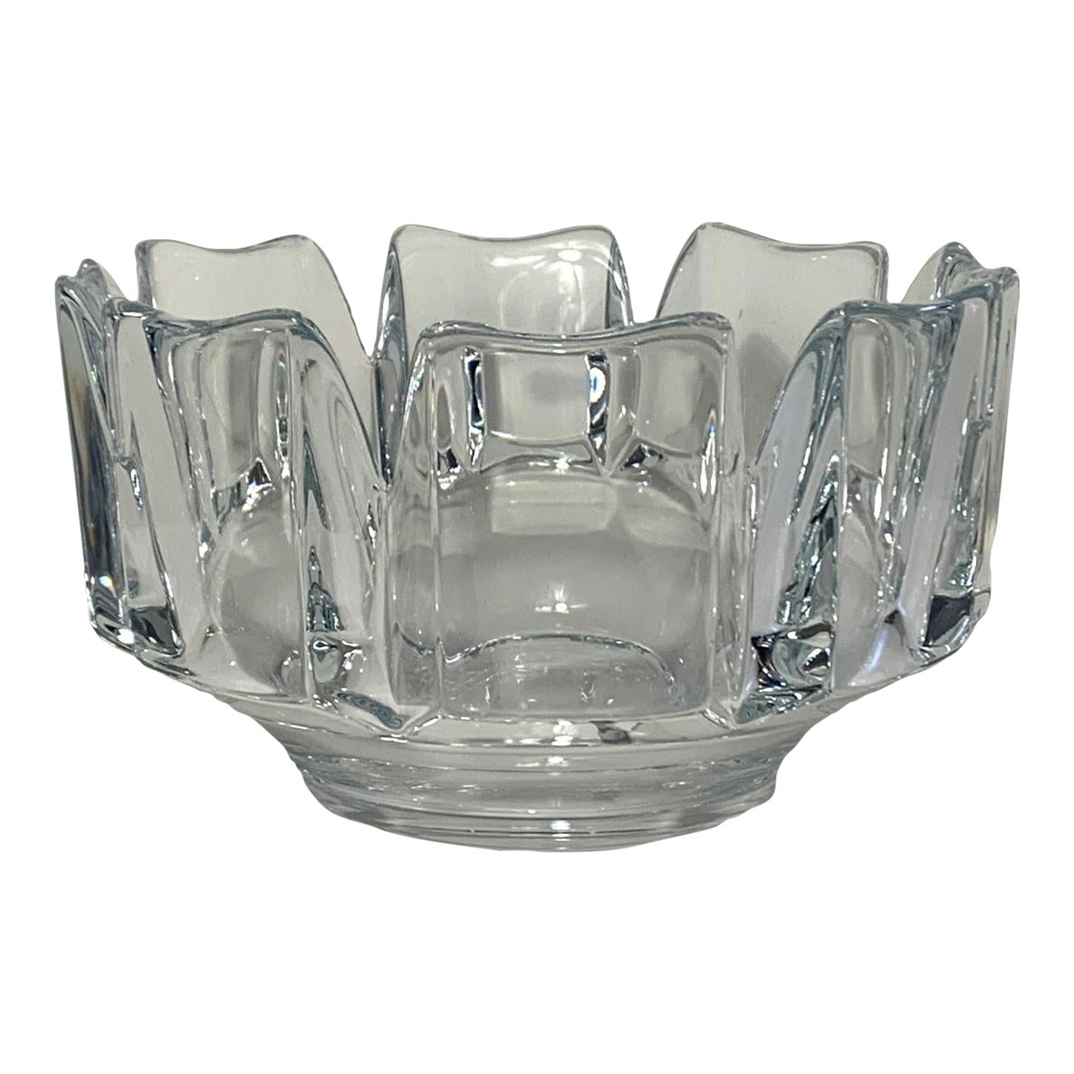 Early 21st Century Orrefors Round Bowl "Corona" Pattern by Lars