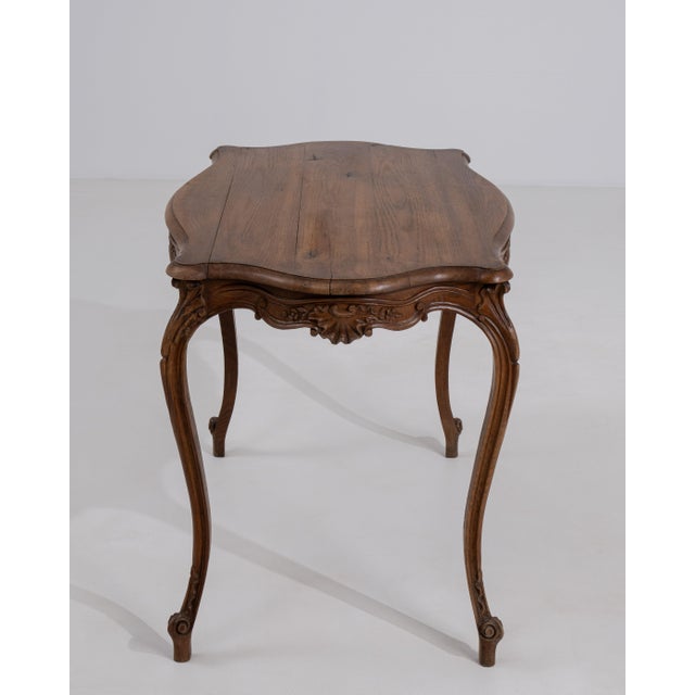 Brown Louis XV Side Table in Original Patina, Rococo Style, France, 19th Century For Sale - Image 8 of 12