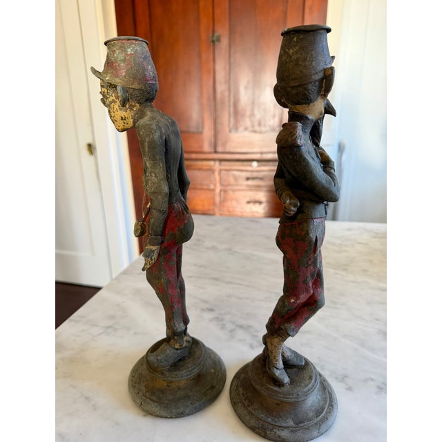 Pair of 19th Century French Figural Candle Holders For Sale - Image 18 of 18