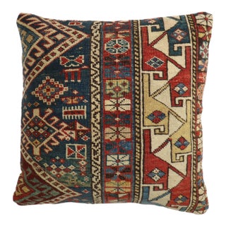 Caucasian Antique Rug Pillow rug no. p5032 For Sale