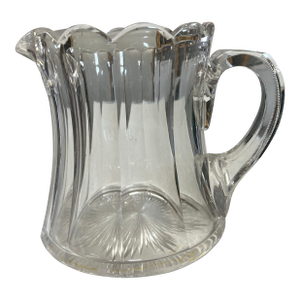 Late 19th Century Heavy Clear Glass Pitcher Jug by Heisey