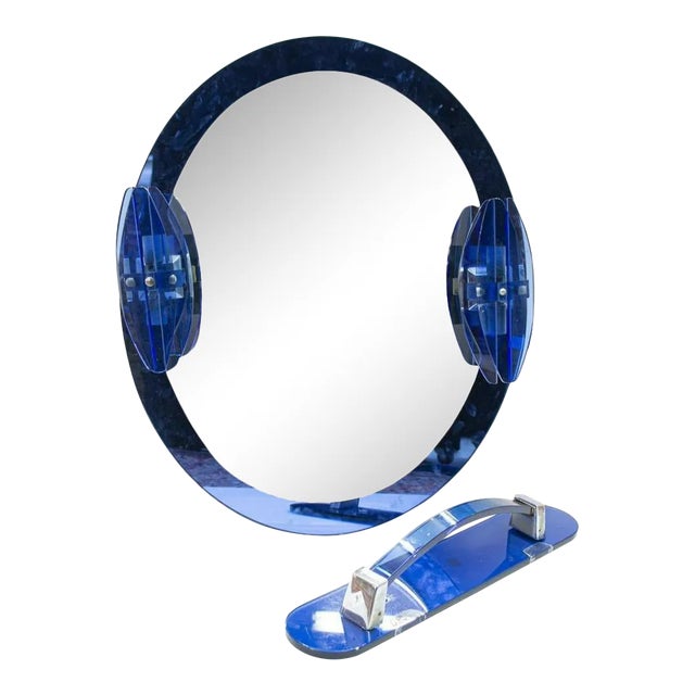 Mid-Century Italian Modern Lupi Cristal-Luxor Vanity Set For Sale