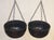 Mid-Century Modern 1960's Architectural Gainey Pottery Mid Century Modern Black Ceramic Hanging Swag Garden Planter Bowls - Set of 2 For Sale - Image 3 of 10