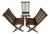 Teak Folding Chairs from Garden Pleasure, 1970s, Set of 3 For Sale