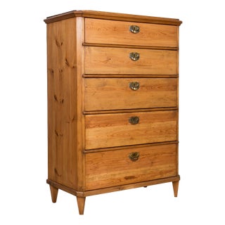 Pine Tallboy Chest of Drawers, 1920s For Sale
