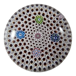 Saint Louis Magnum Carpet Ground Paperweight 1978 Le With Silhouettes