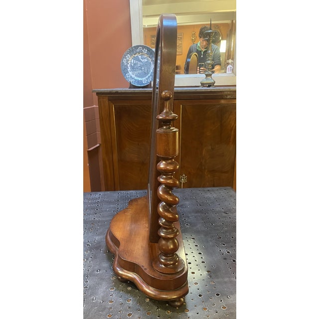 Small 19th Century Mahogany Psyche Mirror For Sale - Image 3 of 8
