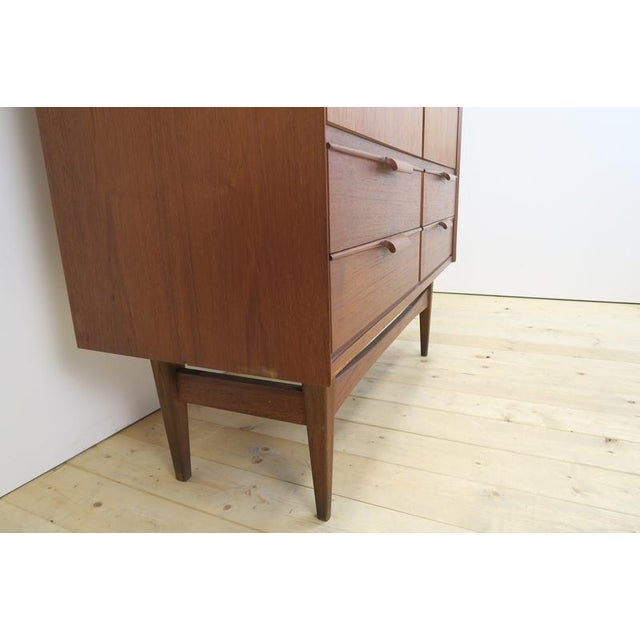 Tall Teak Sideboard, Denmark, 1960s For Sale - Image 9 of 11
