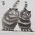 Laszlo Tibay, Pair of cats, Ink and Wash For Sale