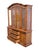 Stanley Furniture Solid Walnut Italian Provincial 66" Buffet W. Lighted Display China Cabinet W. Grilled Doors 8311-04 For Sale - Image 9 of 15