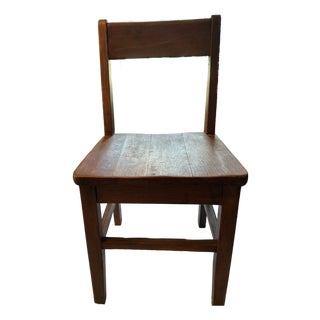 Vintage Child's School Chair For Sale