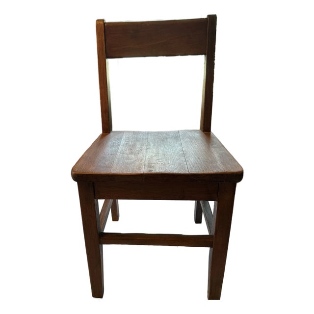Vintage Child's School Chair For Sale