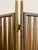 Wood Vintage Walnut Three Panel Geometric Room Divider. For Sale - Image 7 of 18