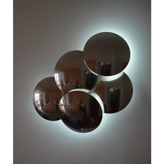 Spectacular Italian wall light model 340/5 by Reggiani, produced in the 1970s. This sculptural composition is formed by...