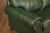 Green Leather Sleeper Sofa with Nailhead Trim For Sale - Image 4 of 18