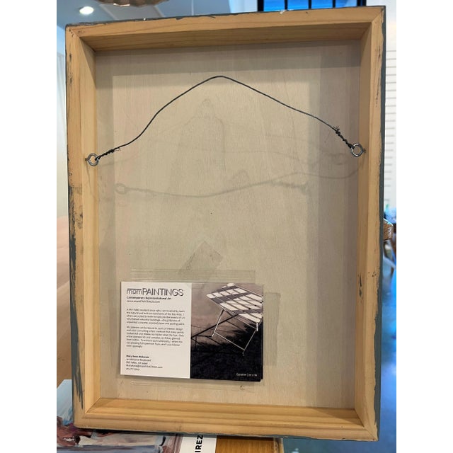 Impressionist “Before the Harvest" Contemporary Impressionist California Farm Landscape in Green, Brown by Mill Valley Artist Mary Anne McKernie For Sale - Image 3 of 3