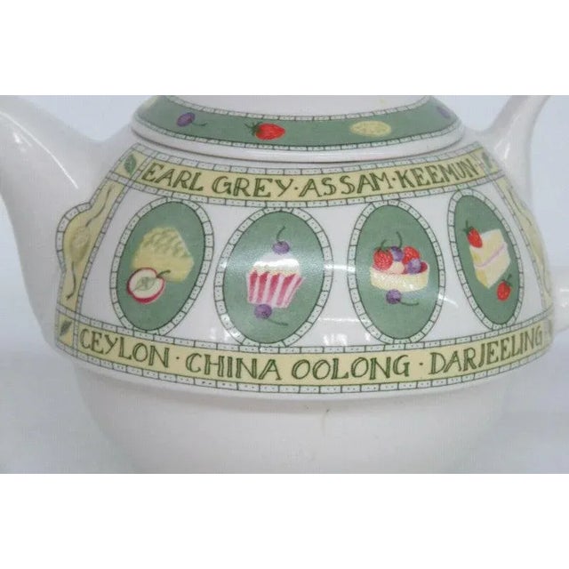 English Arthur Woodnd Son Staffordshire England Desserts Cakes Pastries Teapotb For Sale - Image 3 of 11