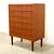 Mid-Century Modern 1950s Danish Teak Six Drawer Dresser For Sale - Image 3 of 10