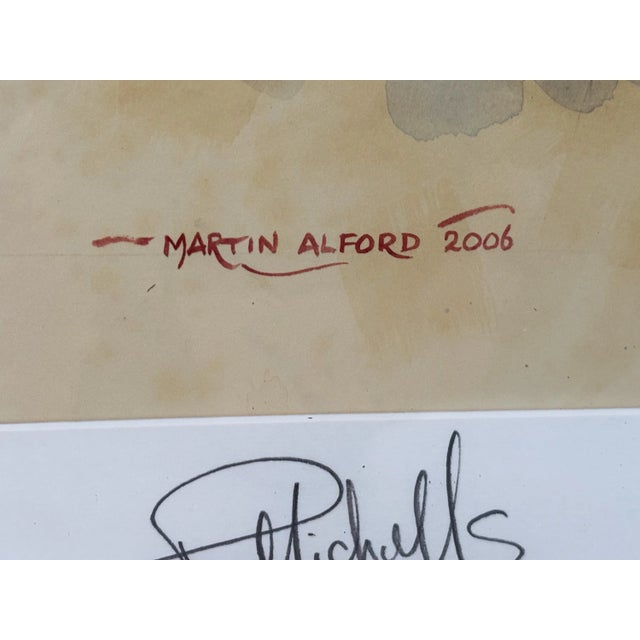 2000s "Napolitain" Vintage French Equestrian Watercolor Horse Painting by Martin Alford For Sale - Image 4 of 11