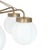 Metal Raw Brass and Glass Klyfta 6L Ceiling Lamp by Johan Carpner for Konsthantverk For Sale - Image 7 of 10