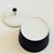 Black Mid Century Black and White Porcelain Sugar Bowl For Sale - Image 8 of 8