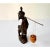 Title: Vintage Hand Carved Wood Fisherman Figure With Shoulder Pole For Sale - Image 4 of 8