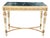 Parcel Gilt and Paint Marble Top Louis XVI Style Console Table For Sale