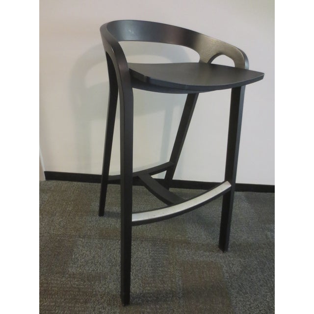 Modern Mattiazzi She Said Bar Height Stool in Black Ash For Sale - Image 3 of 5